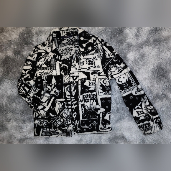 Louis Vuitton Comics Trucker Jacket Black (M) - Picture 2 of 16